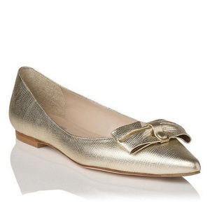 LK Bennett Irani Gold Flat
